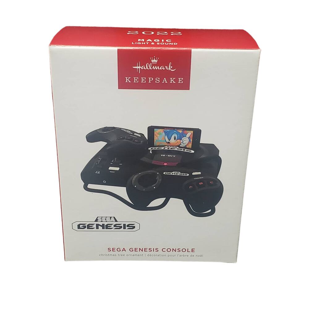 SEGA Genesis Console Sonic Light & Sound Hallmark Keepsake Christmas Ornament